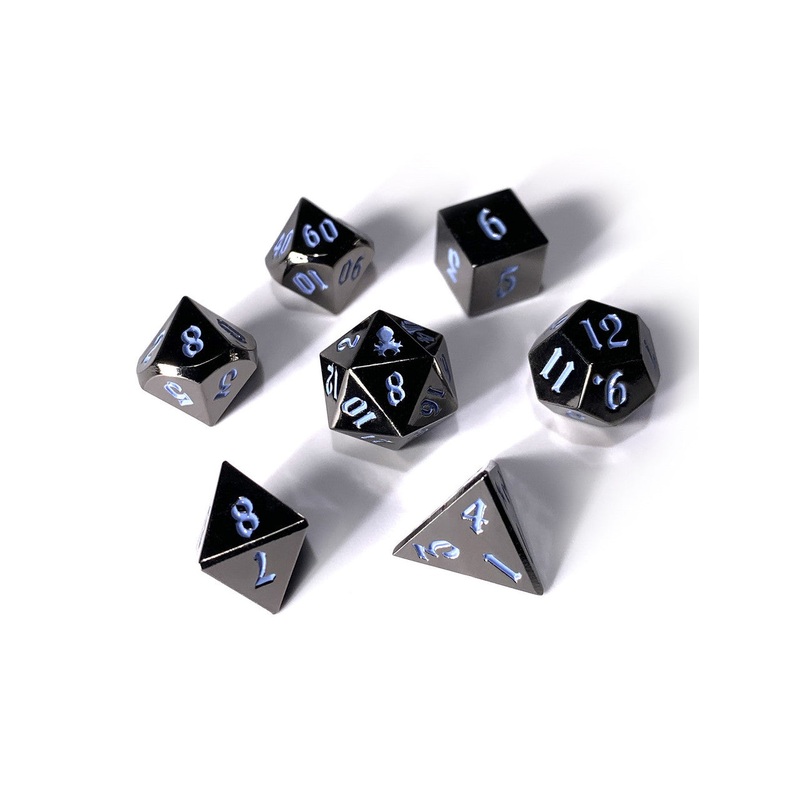 Mini Djinn's Dark Rite 10mm Metal Dice Set for RPGS