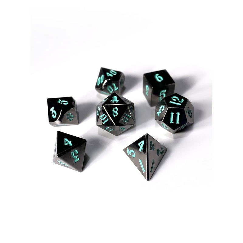 Mini Kraken's Dark Rite 10mm Metal Dice Set for RPGS