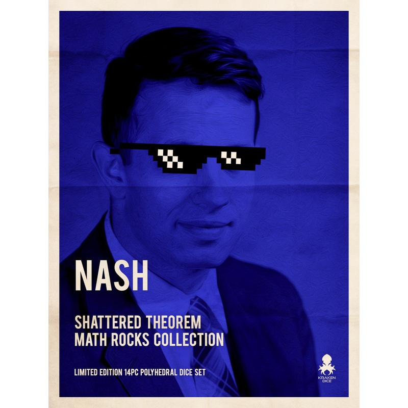 Nash: Shattered Theorem 14pc Limited Edition Polyhedral Dice Set