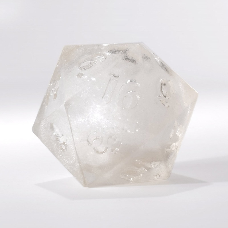 RAW White Liquid Core Single D20
