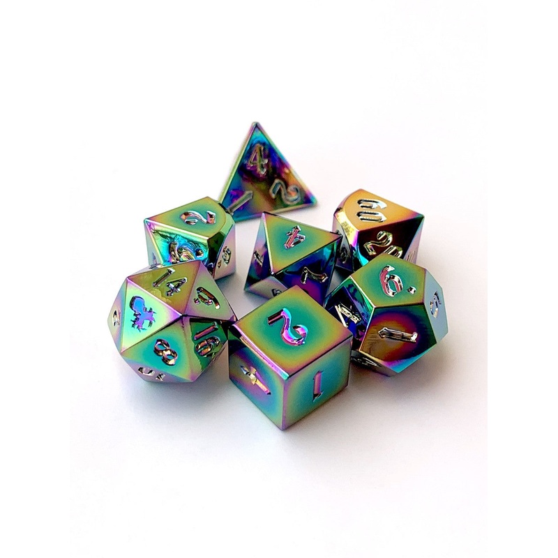 Rite of Flame 10mm Metal Dice Set for RPGS