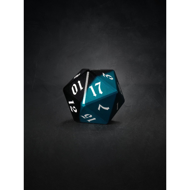 Vulcan: Azure Knight 30mm Black and Blue Precision Aluminum Single D20