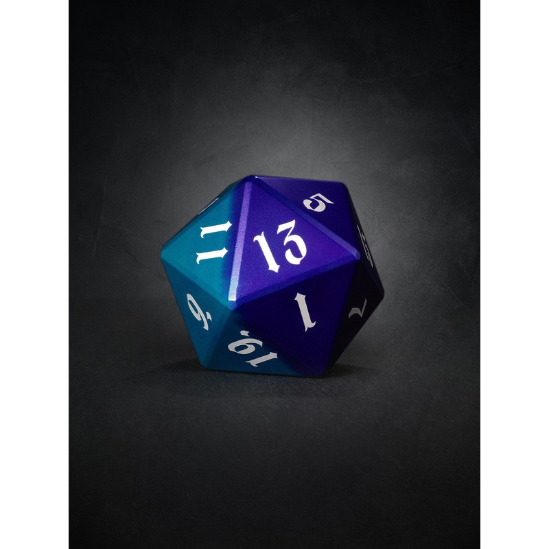 Vulcan: Dragon Knight 50mm Blue and Purple Precision Aluminum Single D20