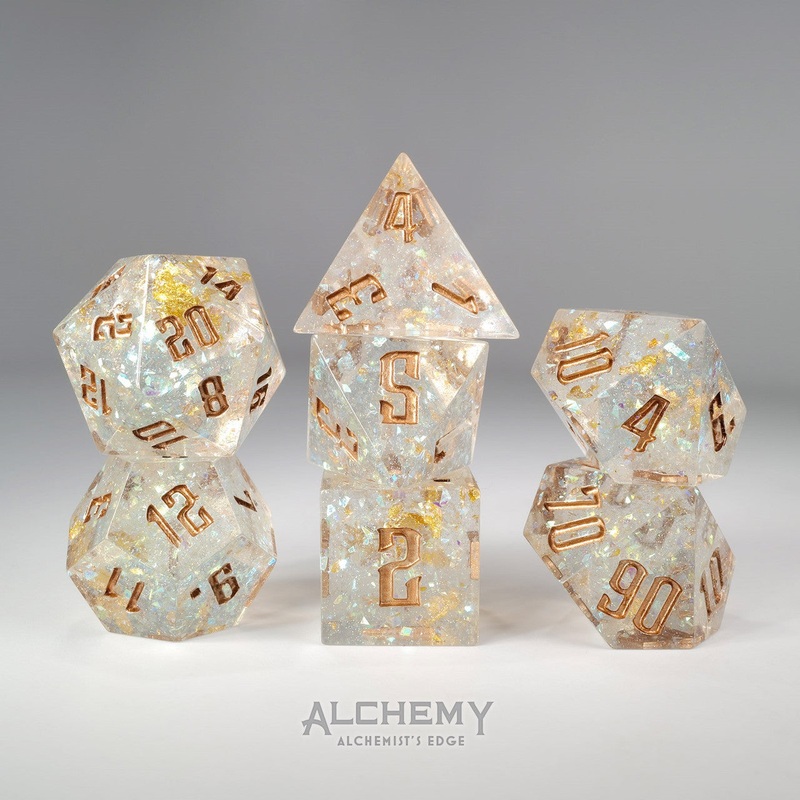 7pc Alchemist's Rainbow Glitter with Copper Ink by Alchemy Dice