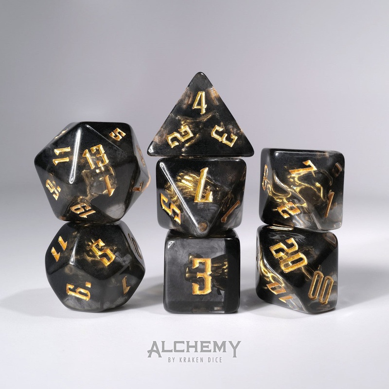 7pc Hidden Dragon Spirit with gold ink by Alchemy