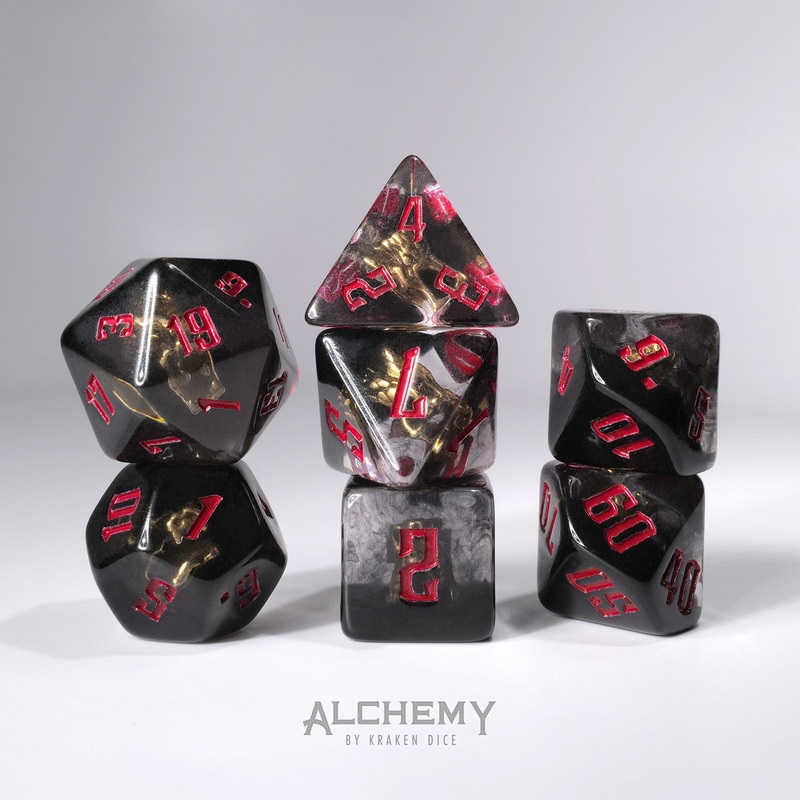 7pc Hidden Dragon Spirit with red ink by Alchemy