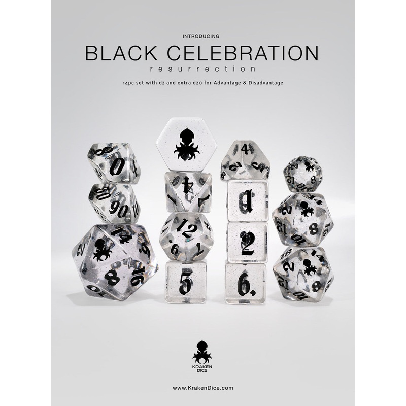 Black Celebration: Resurrection 14pc Dice Set