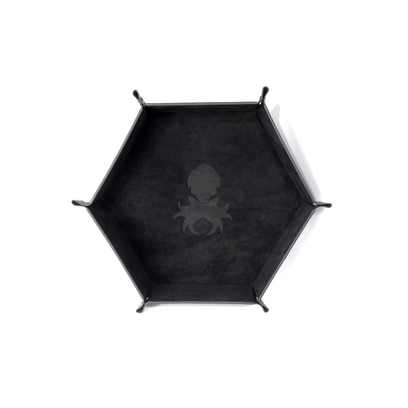 Collapsible Kraken Dice Tray Black and Black