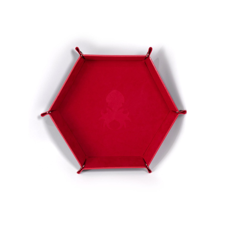 Collapsible Kraken Dice Tray Red and Black