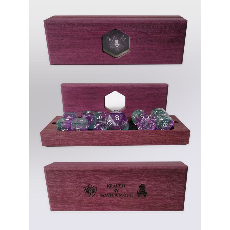 Kraken's Oracle Purpleheart Dice Vault by Master Monk