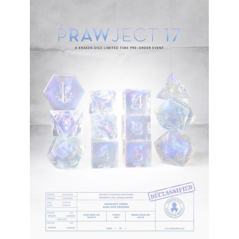 PRAWJECT:17  RAW RPG Dice Set
