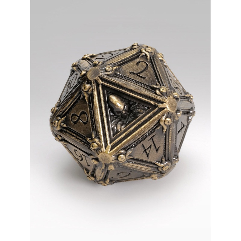 30mm Geometric Horrors: Brass Golem Eyes TTRPG Single D20