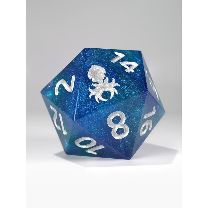 Blueberry Ice Hand Polished Sharp Edge 55mm D20