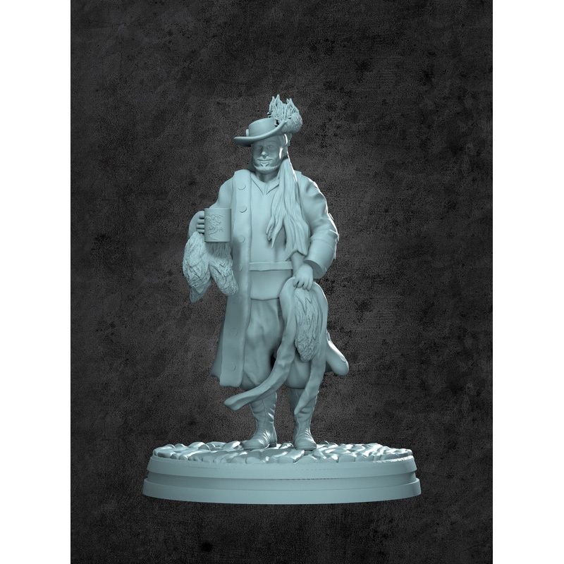 Captain Drakov Miniature for Tabletop RPGs