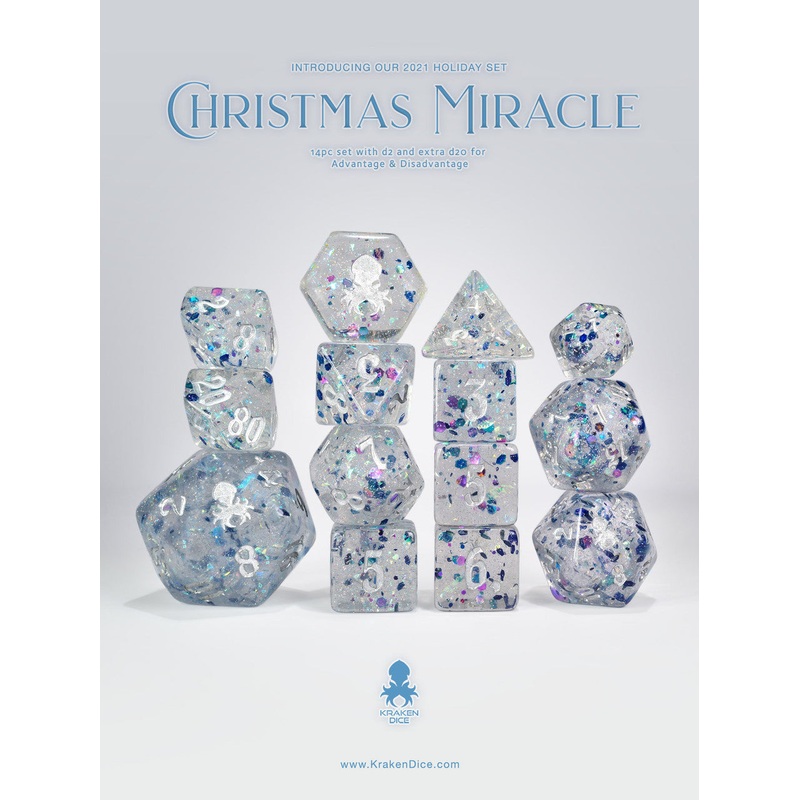 Christmas Miracle 14pc Dice Set