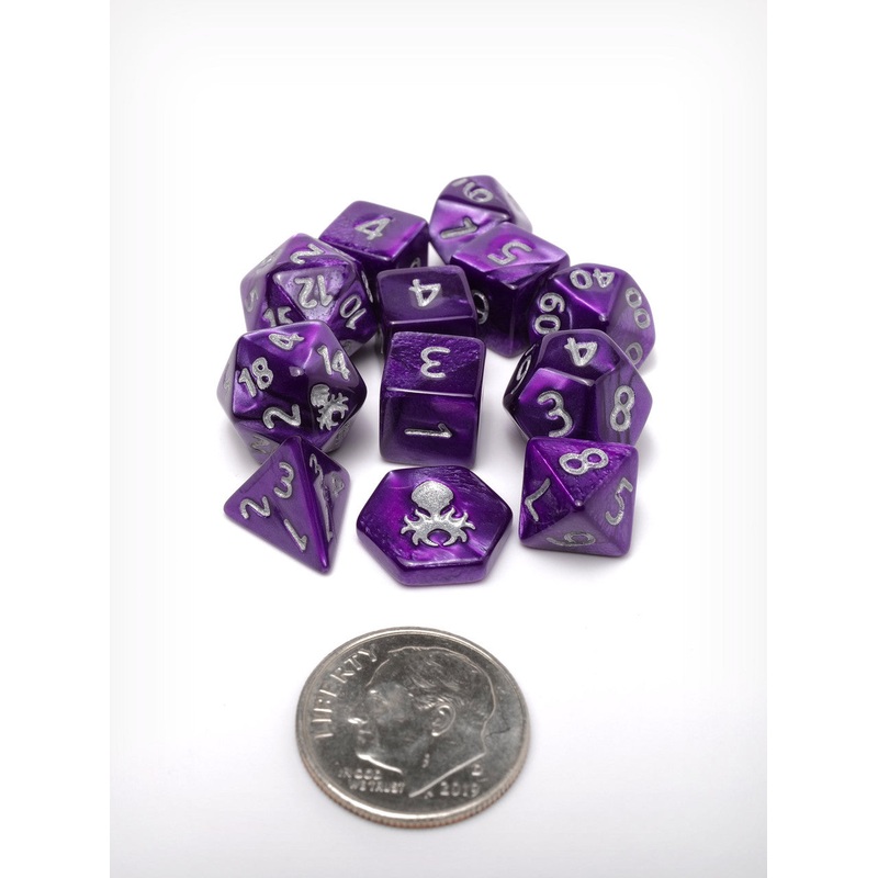 Feytfull  Agate 12pc 10mm Mini RPG Dice Set