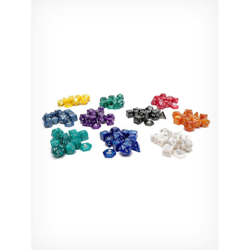 Feytfull  Bundle 10 sets of 12pc 10mm Mini RPG Dice Set