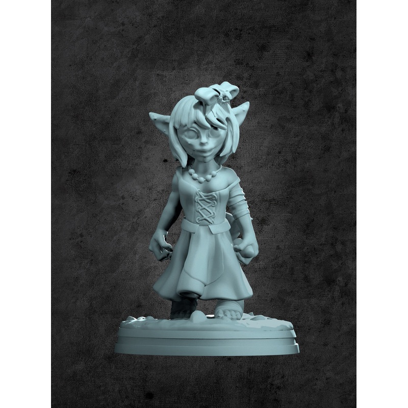 Goblin Child Standing Miniature for Tabletop RPGs