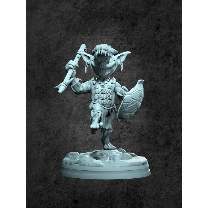 Goblin Crocodile Hunter Miniature for Tabletop RPGs