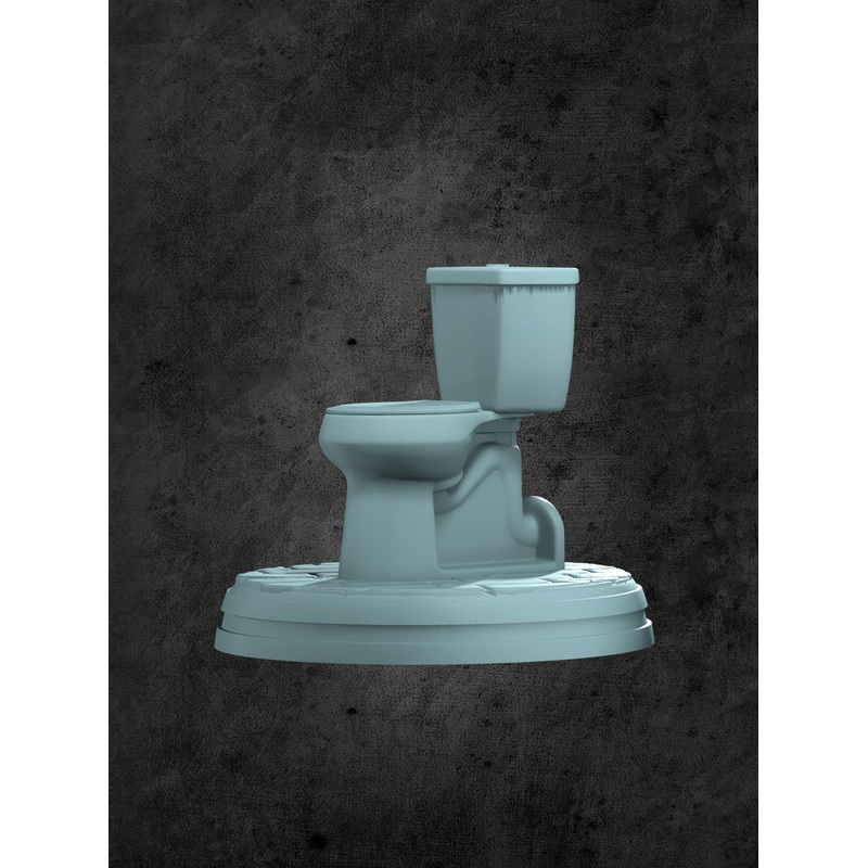 Hidden Mimic Bathroom Throne Miniature for Tabletop RPGs