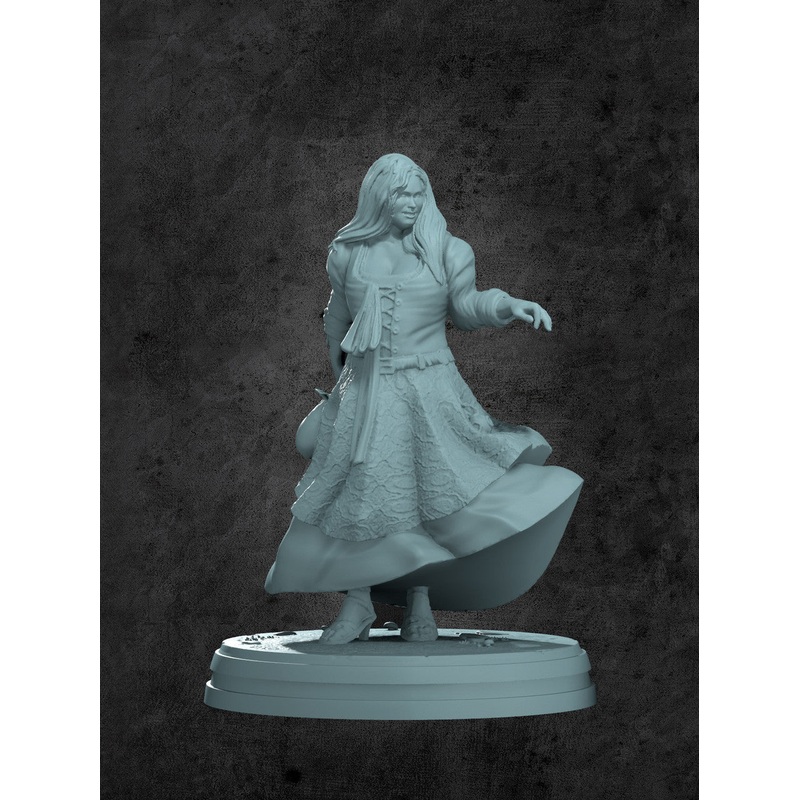 Lady Marmalade (Faire Dancer) Miniature for Tabletop RPGs