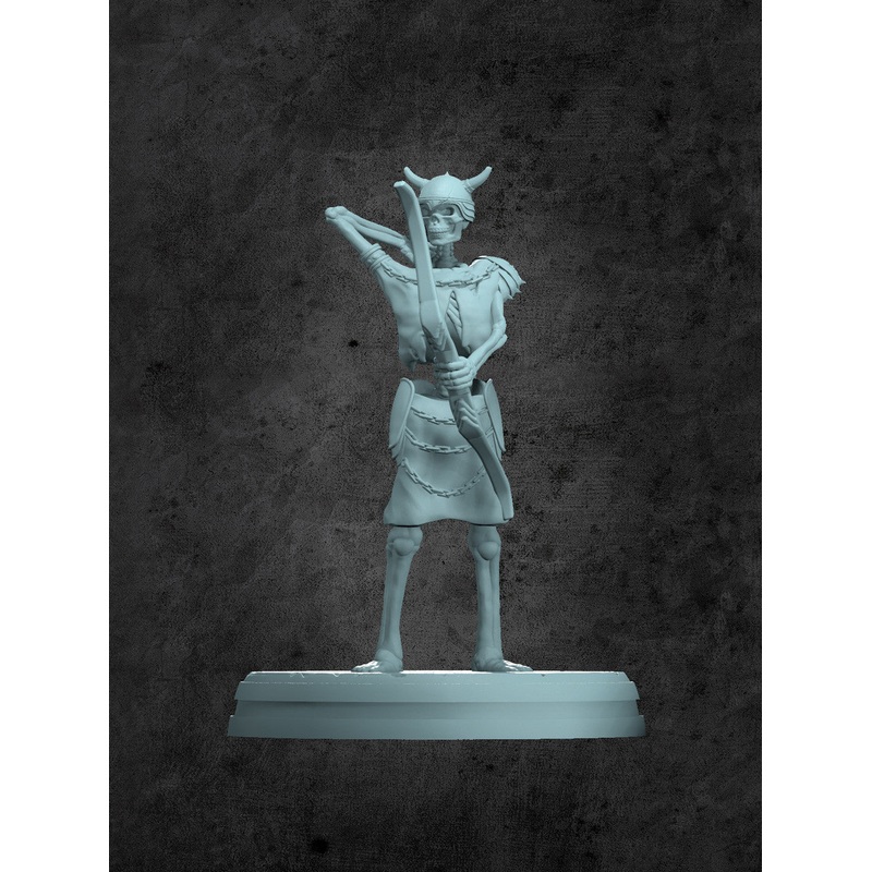 Skeleton Archer Miniature for Tabletop RPGs