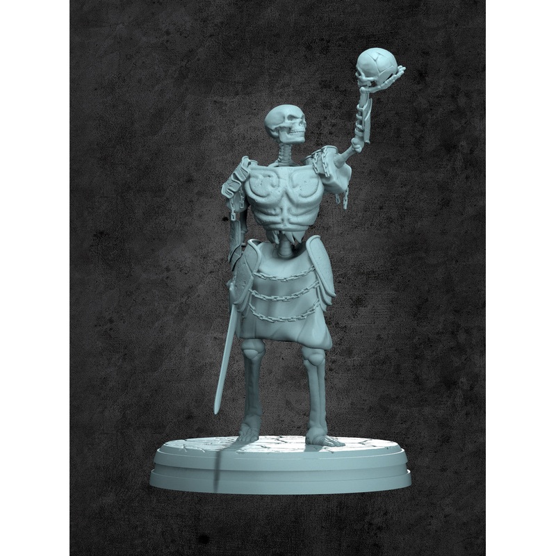 Skeleton Leader Miniature for Tabletop RPGs