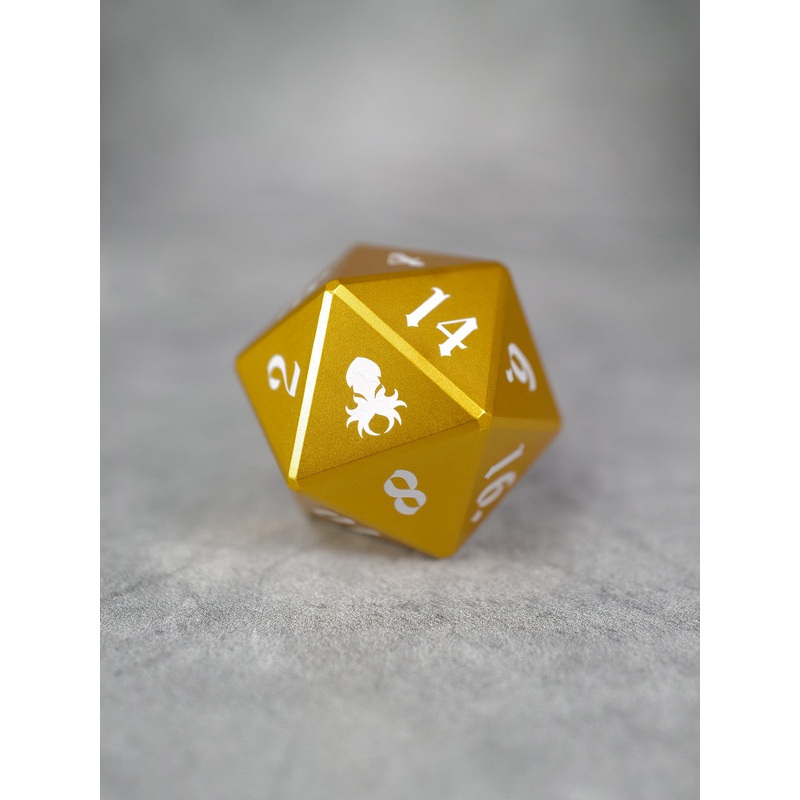 Vulcan: 50mm Gold Precision Aluminum Single D20