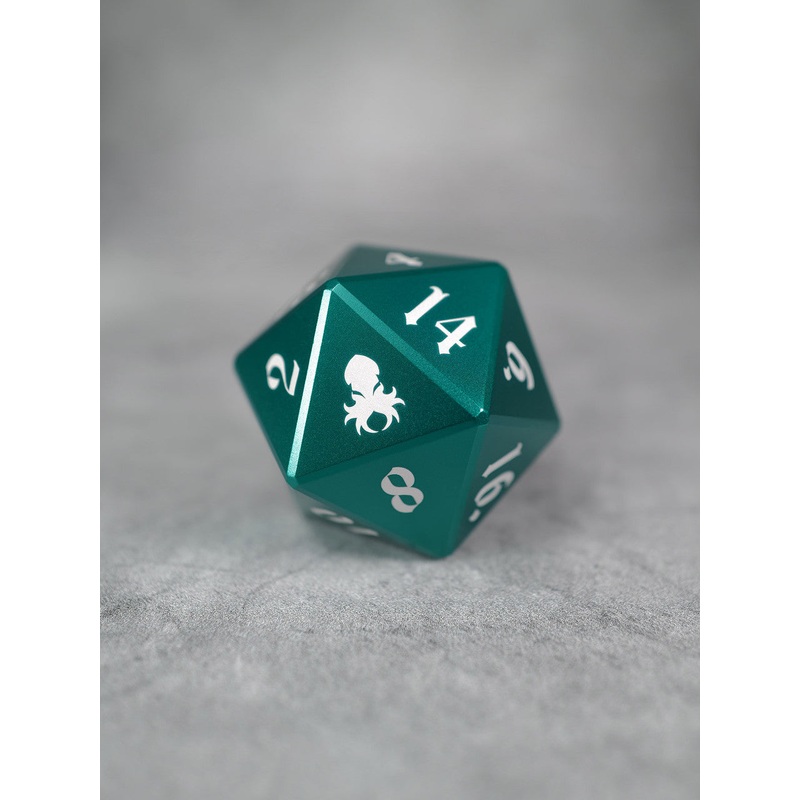 Vulcan: 50mm Green Precision Aluminum Single D20