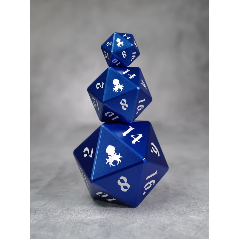 Vulcan: 75mm Blue Precision Aluminum Single D20