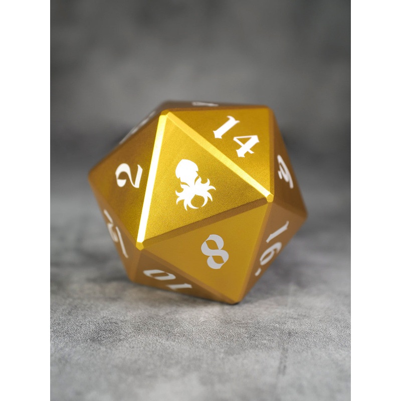 Vulcan: 75mm Gold Precision Aluminum Single D20