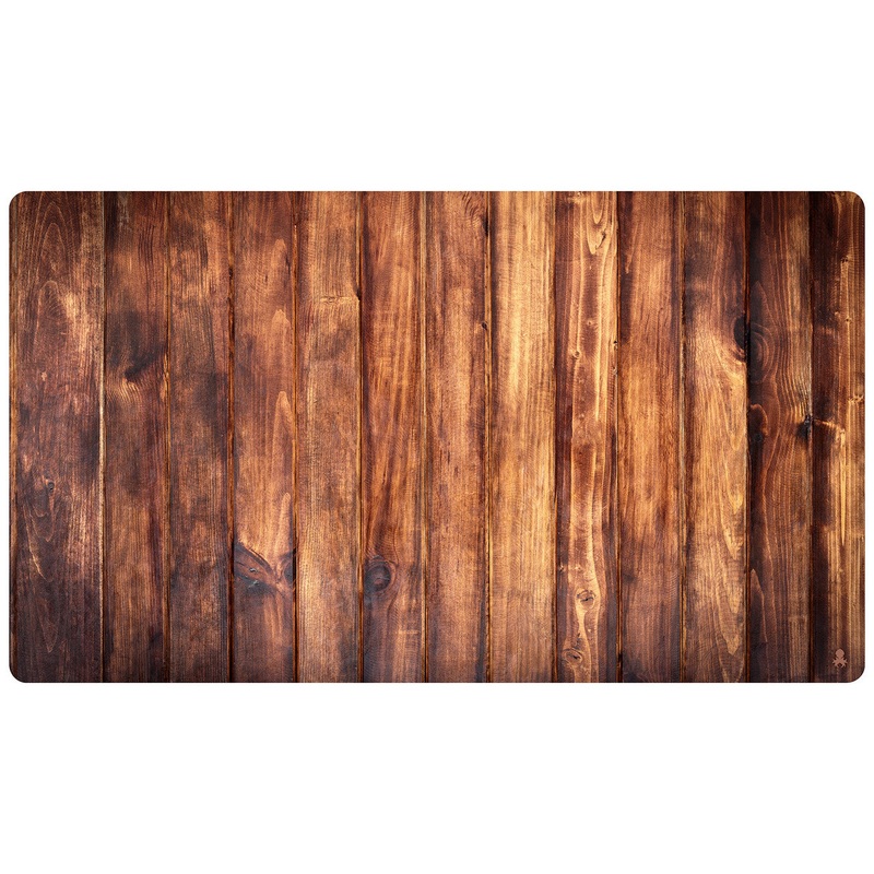 Burnt Dark Wood Playmat
