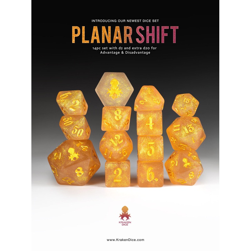 Planar Shift UV reactive color change Gold to Red