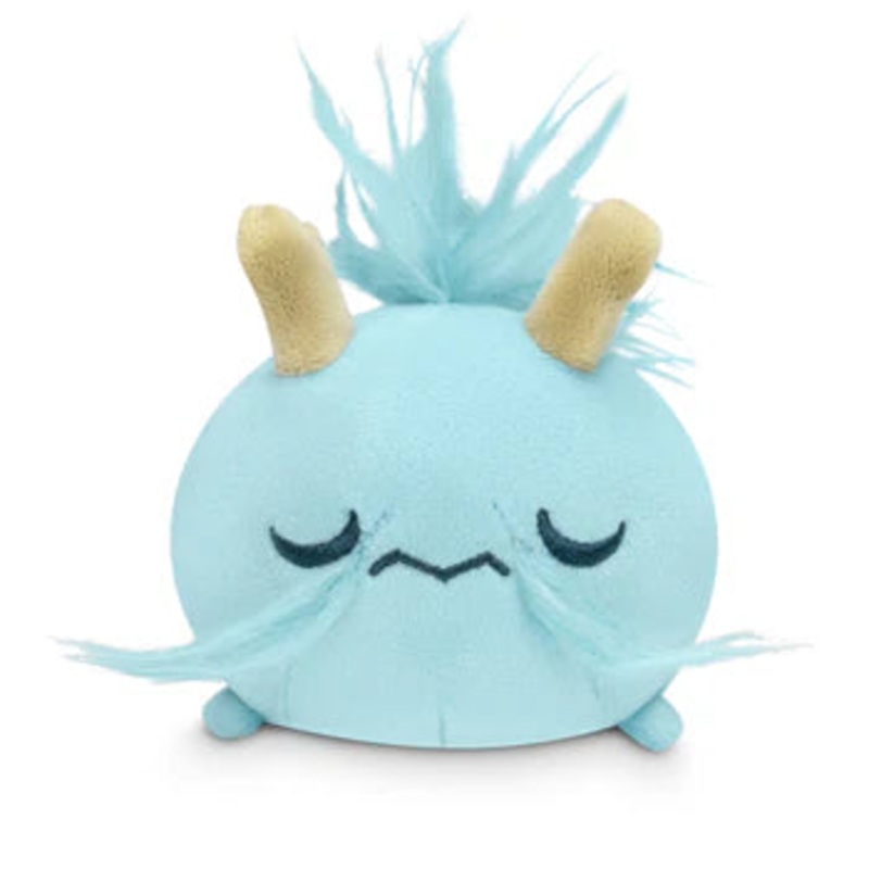 Plushie Tote Bag: Brown Dragon Map and Light Blue Dragon Plushie