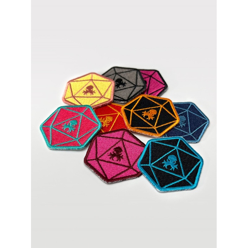Random Colorful D20 Kraken Patch Combo