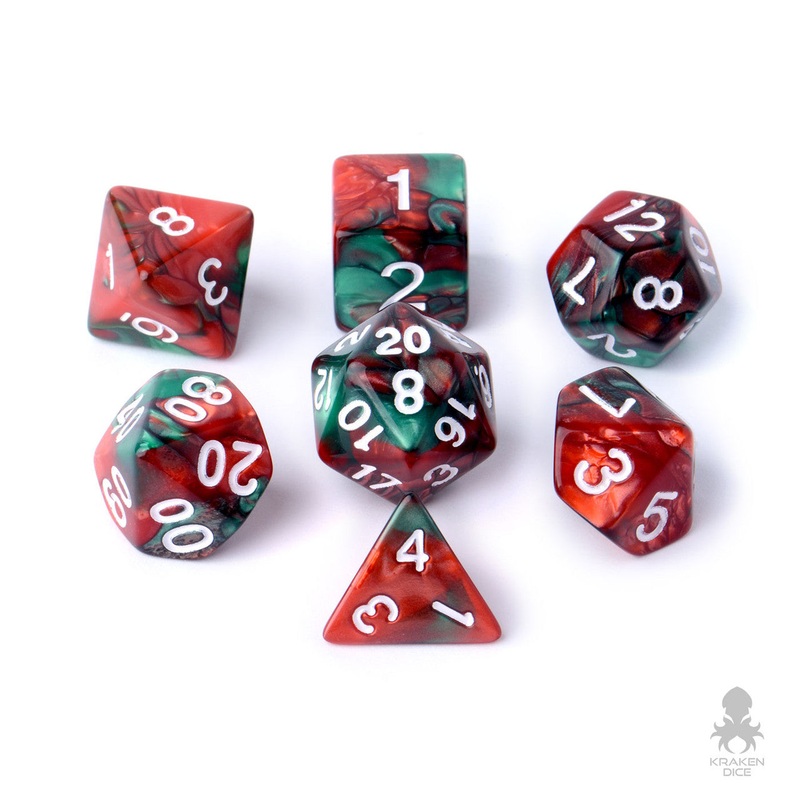 Saint Krampus 7pc Fusion Dice Set For RPGs