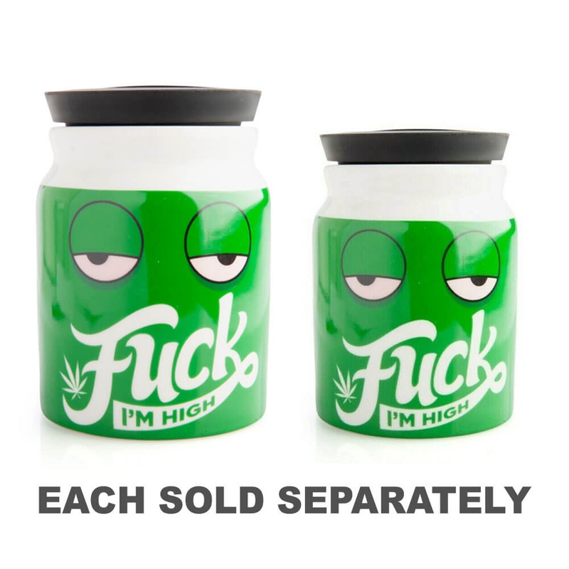 F * ck je suis haut cachette! Pot de stockage