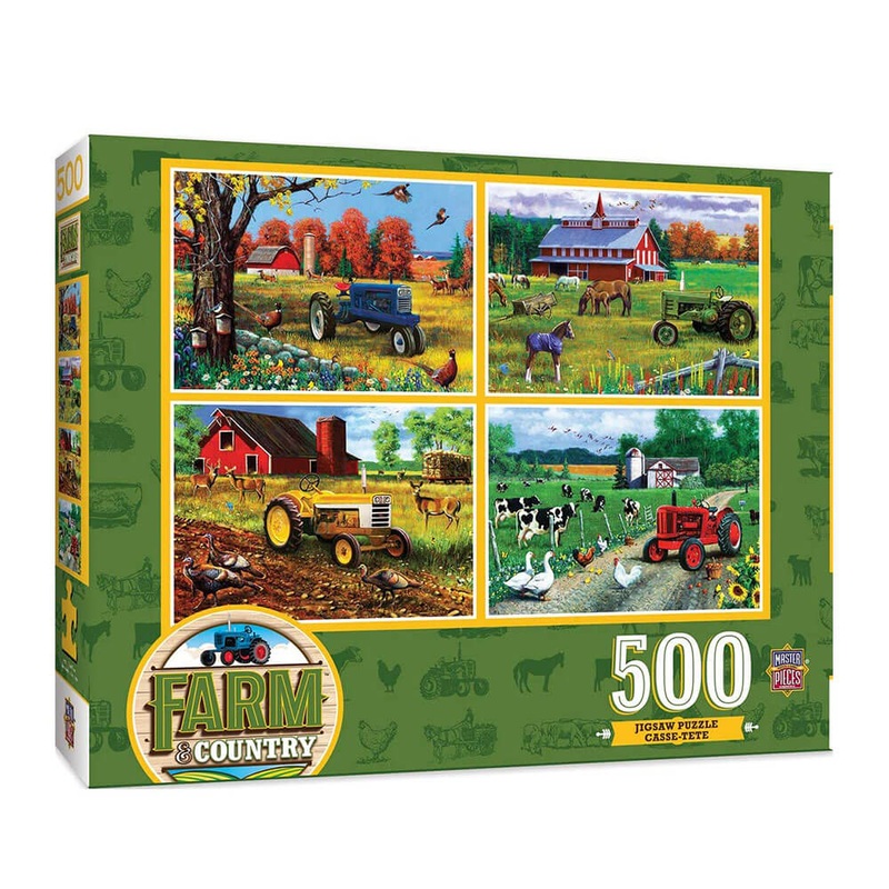 MP Farm & Country Farm Country 4 Pack Puzzle (500 PCS)