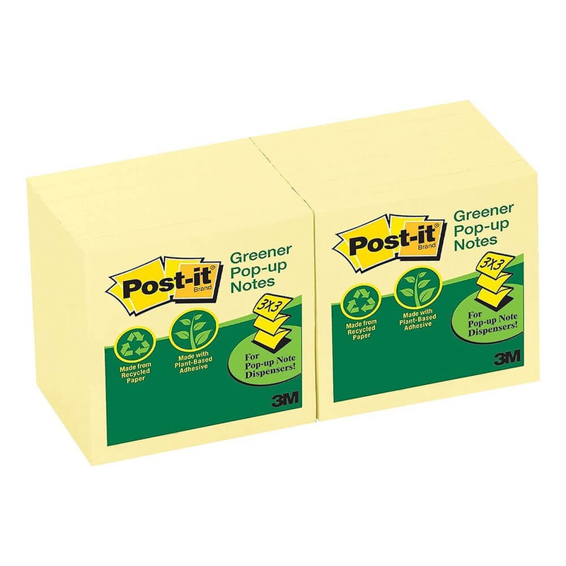 Notes recycles en pop-up post-it
